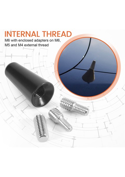 Anten 3 cm Çatı Anteni Kısa Kutuplu Anten Araba Direği Anten Kısa Adaptör Radyo Ayağı (Yurt Dışından) indirimleri