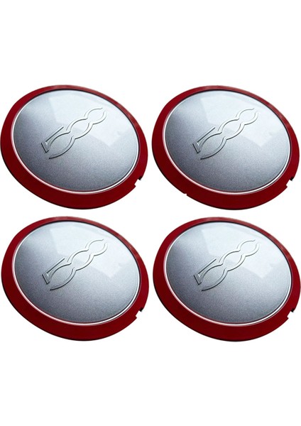 Fiat 500 Tekerlekleri Için 4 Adet 133MM Göbek Kapağı Merkez Göbek Kapakları Toz Kapağı 68078419AC 68078421AC (Yurt Dışından)