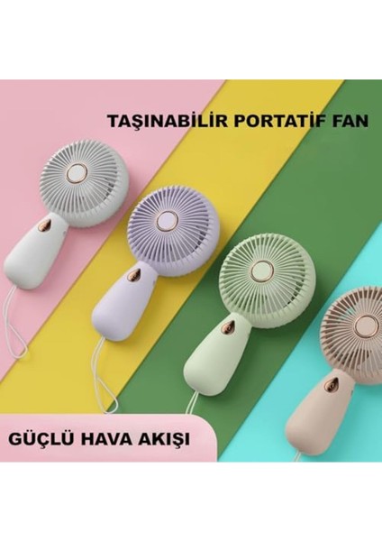Şarjlı Mini Vantilatör, Yüksek Fan Gücü, Işıklı, Çok Renkli, Taşınabilir, Eğlenceli modelleri