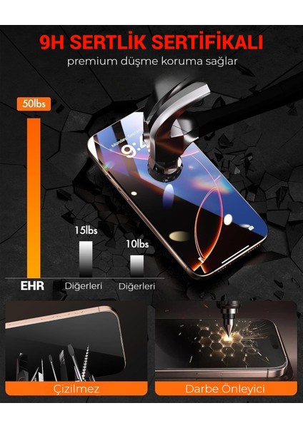 iPhone 13 Mini Otomatik Kolay Kurulum Aparatlı Toz Bırakmayan Hayalet Full Kaplayan Ekran Koruyucu Cam(2 Adet) fırsatları