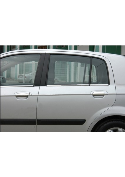 Hyundai Getz Uyumlu 2002-2011 Krom Cam Çıtası 6 Parça Paslanmaz Çelik