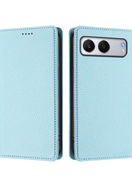 Oneplus Nord 4 Cüzdan Rfıd Engelleme Litchi Doku Deri Kılıf (Yurt Dışından)