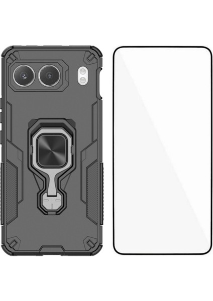 Oneplus Nord 4 Telefon Kılıfı Pc Tpu Arka Kapak Temperli Camlı Ayaklık (Yurt Dışından)
