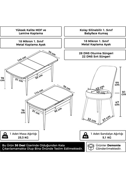 Nira Serisi 70X114 Mdf Siyah Mermer Desen Mutfak Masa Takımı 4 Antrasit Sandalye Krom Detay indirimleri