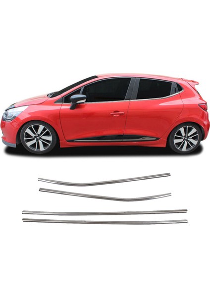 Renault Clio 5 Uyumlu 2019 ve Üzeri Krom Cam Çıtası 4 Parça Paslanmaz Çelik fiyatları