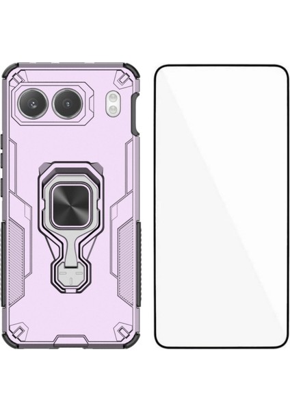Oneplus Nord 4 Telefon Kılıfı Pc Tpu Arka Kapak Temperli Camlı Ayaklık (Yurt Dışından)
