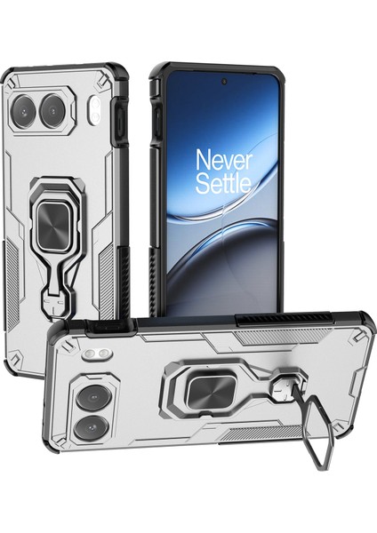 Oneplus Nord 4 Döndürülebilir Halka Ayaklı Pc + Tpu Darbeye Dayanıklı Telefon Kılıfı (Yurt Dışından)