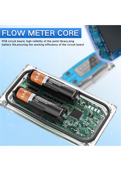 Dijital Türbin Su Akış Ölçer Npt Sayacı ve Fnpt Dişli Dijital LCD Ekran Gaz Yağı Yakıt Akış Ölçer (1 Inç) (Yurt Dışından) modelleri