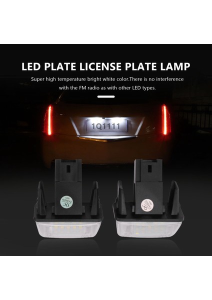 Adet Smd LED Araç Plaka Lambası Peugeot 206 207 306 307 406 407 Citroen C3 Için (Yurt Dışından) modelleri