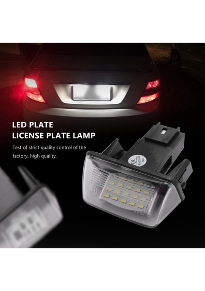 Adet Smd LED Araç Plaka Lambası Peugeot 206 207 306 307 406 407 Citroen C3 Için (Yurt Dışından) fırsatları