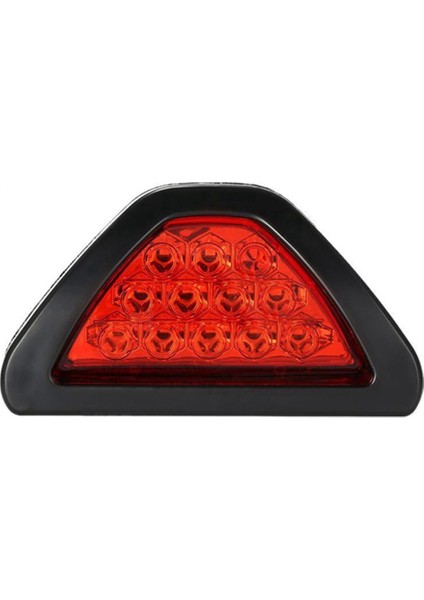 F1 Tarzı 12 LED Arka Kuyruk Fren Stop Lambası Üçüncü Strobe Kırmızı Lens Drl Sis Lambası (Yurt Dışından)