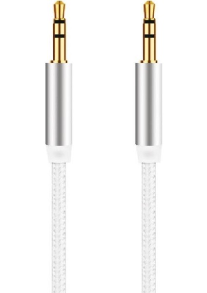 A-7 3.5mm Jack 1mt, Kumaş Kaplama, Aux Ses Kablosu