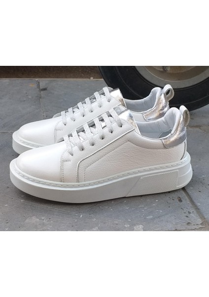 Venüs 25150011Y Kadın Hakiki Deri Beyaz Sneaker Ayakkabı