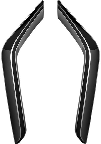 Araba Ön Tampon Splitter Spoiler Dekoratif Trimler Sis Lambası Canard Toyota Alphard 40 Serisi 2023 + Parlak Siyah (Yurt Dışından)