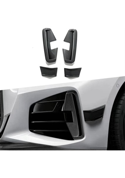 Araba Ön Tampon Yan Kanardlar Bölücü Spoiler Bmw 4 Serisi G22 Mp 2021-2024 Ön Rüzgar Blade Fang Spoiler (Yurt Dışından) modelleri