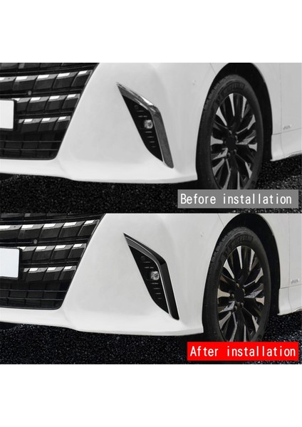 Araba Ön Tampon Splitter Spoiler Dekoratif Trimler Sis Lambası Canard Toyota Alphard 40 Serisi 2023 + Parlak Siyah (Yurt Dışından) indirimleri