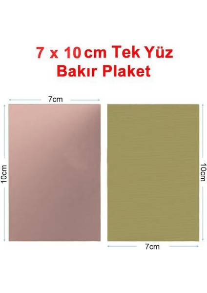 10X7 Bakır Plaket