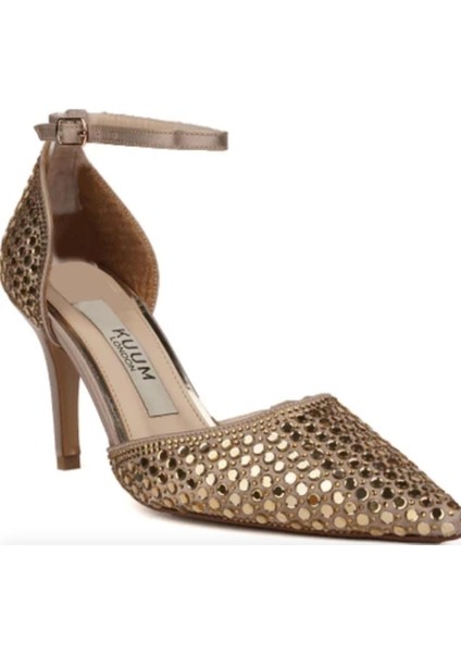 Kuum K712642 Kadın Premium Taşlı Abiye Stiletto Ayakkabı fırsatları