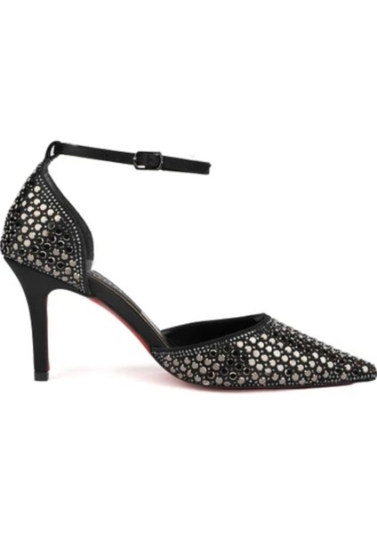 Kuum K712642 Kadın Premium Taşlı Abiye Stiletto Ayakkabı