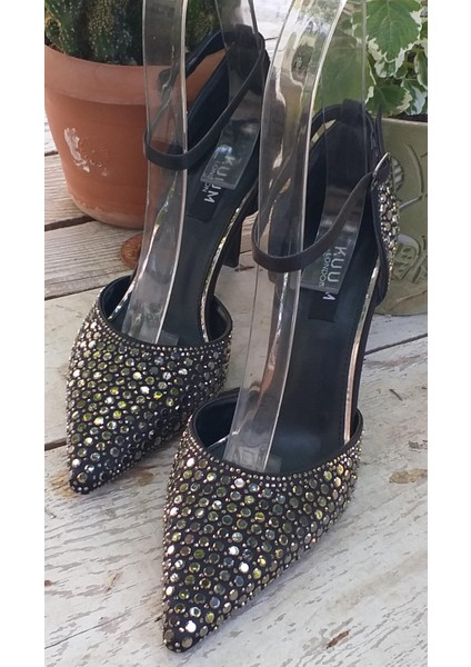 Kuum K712642 Kadın Premium Taşlı Abiye Stiletto Ayakkabı modelleri