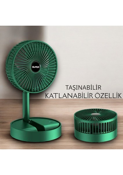 Renkli Katlanabilir ve Şarjlı Portatif Masaüstü Vantilatör modelleri