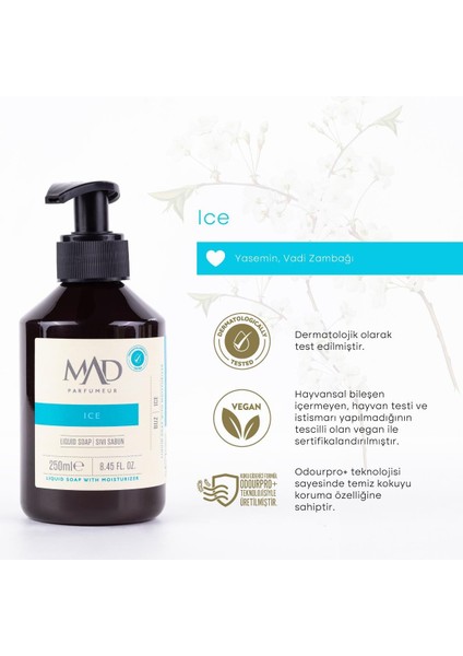 Mad Ice Sıvı Sabun Vegan Formül ile Cilt Dengesini Korur 250 ml