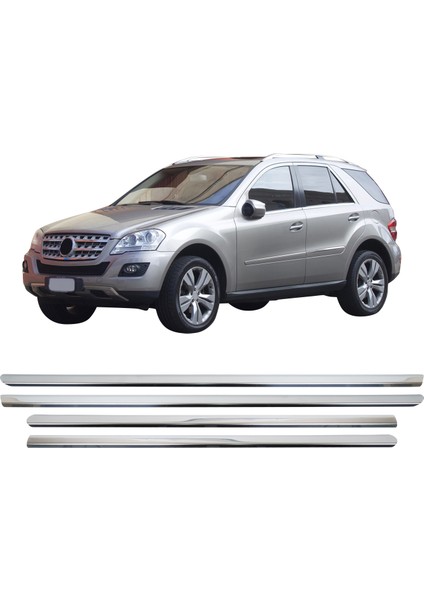 Mercedes ml 164 Uyumlu Krom Cam Çıtası 4 Parça Paslanmaz Çelik fiyatları