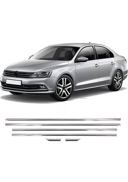 Volkswagen Jetta Uyumlu 2011 ve Üzeri Krom Cam Çıtası 6 Parça Paslanmaz Çelik fiyatları