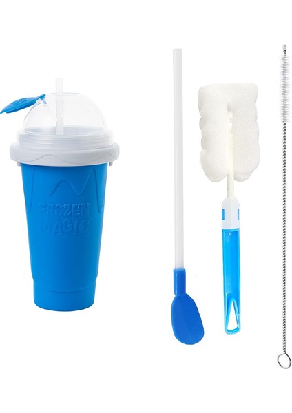 Freeze Magic Slushy Cup, Kapaklı ve Pipetli Smoothie Bardakları, Slushie Maker Cup Harika Şeyler (Yurt Dışından)
