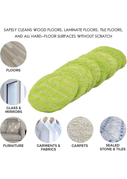 10 Adet Yedek Ped Akülü Elektrikli Döner Paspas Süpürgesi Kablosuz Elektrikli Döner Paspas Yedek Scrubber Pad (Yurt Dışından) fırsatları