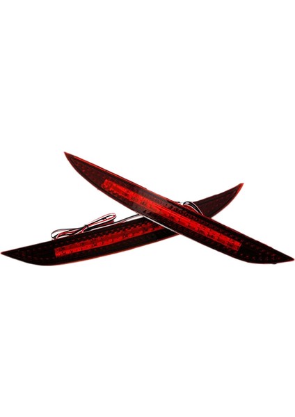 2 Adet Araba Kırmızı Len LED Arka Tampon Reflektör LED Fren Lambası Kuyruk Sis Lambası Kia K3 Cerato Forte 2012-2016 (Yurt Dışından)