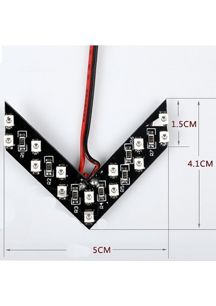 2 Adet Evrensel 14-Smd Araba Yan Dikiz Aynası Dönüş Sinyali LED Işıkları Flaşör Güçlendirme Sarı Işık (Yurt Dışından) modelleri
