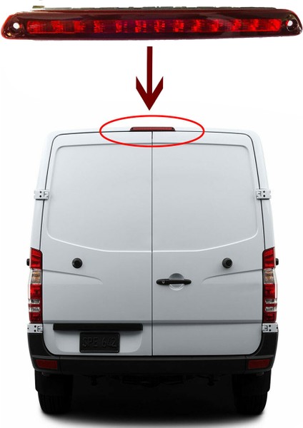 Mercedes Sprinter/crafter 2006-2019 Için LED Arka Yüksek Fren Arka Işık Lambası 3rd Üçüncü Fren Stop Lambası (Yurt Dışından) fırsatları