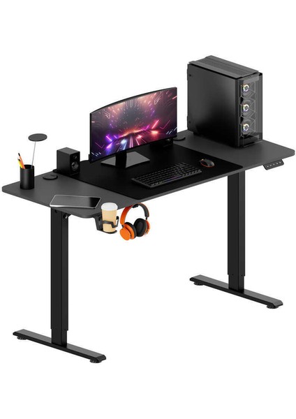 Adore Gaming Elevator- x Yükseklik Ayarlı Oyuncu Masası - Siyah 160 x 72-117 x 75 cm modelleri