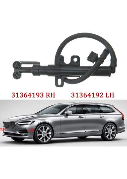 Sol/sağ 31364193 31364192 Far Yıkama Nozulu Temizleme Spreyi Pompası Kapağı Volvo V90 S90 Mk2 Iı 2.0t 2017- (Yurt Dışından)