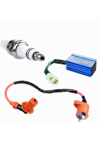 Performans Yarışı Cdı + Ateşleme Bobini + Buji Gy6 50CC 125CC 150CC 4 Zamanlı Motorlar Scooter Atv Go Karts Mopedler (Yurt Dışından)