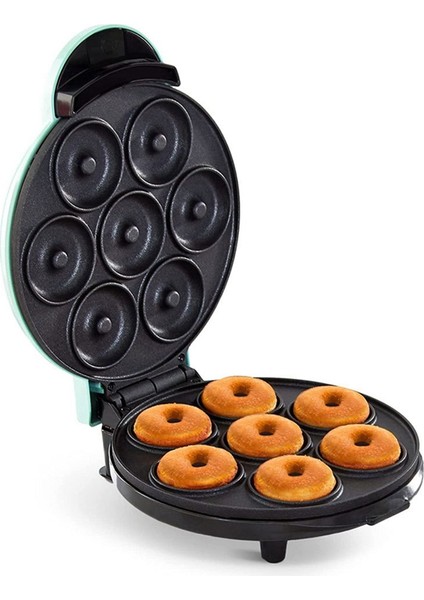 Elektrikli Donut Makinesi Otomatik Isıtmalı Yumurta Kek Ekmek Pişirme Makinesi 700W Mutfak Kahvaltısı 7 Donut Yapar Abd Fişi (Yurt Dışından)