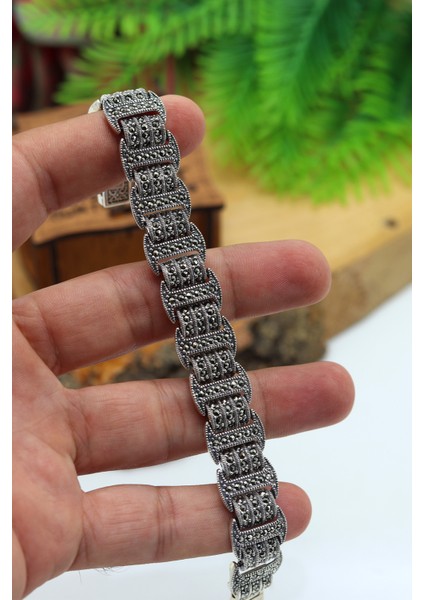 Prenses Model Markazit Taşlı Kadın Gümüş Bileklik 201024434 modelleri