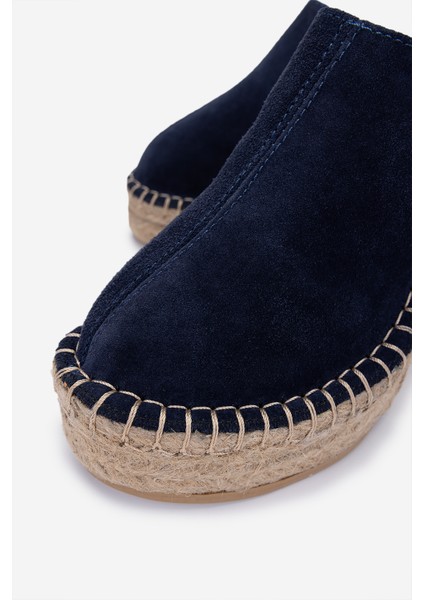 Kadın Hakiki Deri Lacivert Süet Topuklu Terlik 1144 5408 Bn Trlk Y25 Lacı Suet modelleri