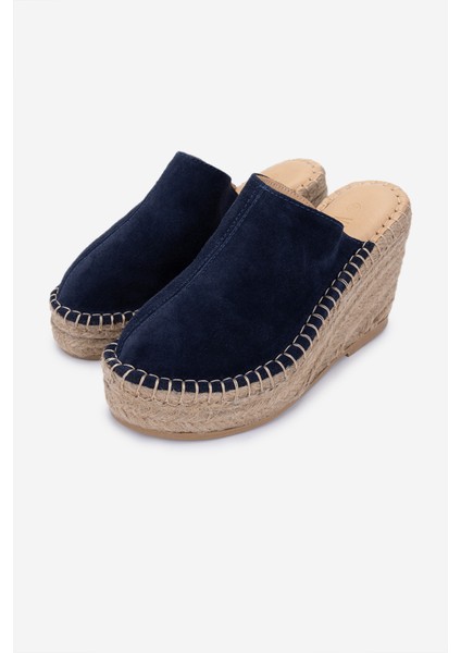 Kadın Hakiki Deri Lacivert Süet Topuklu Terlik 1144 5408 Bn Trlk Y25 Lacı Suet indirimleri