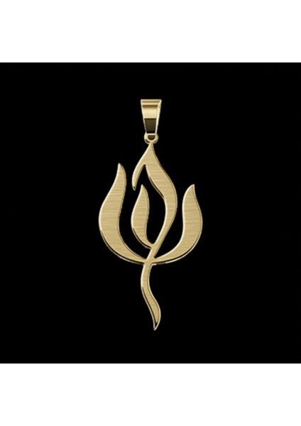 8 Ayar Altın Kolye Ucu Ateş Alevi GM6894 0.5 gr