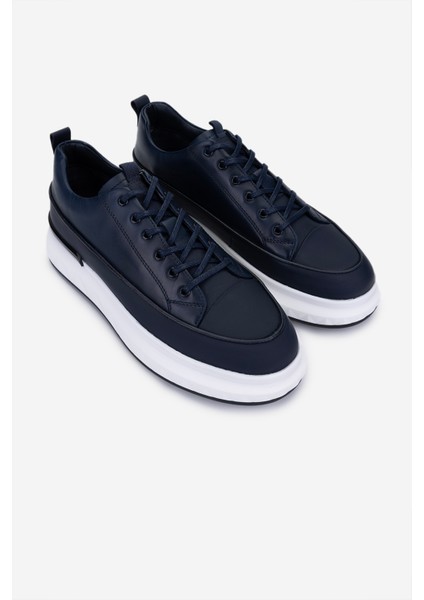 Erkek Hakiki Deri Lacivert Casual Ayakkabı 381 VAL-20565 Erk Ayk Y25 Lacı Dr/met fiyatları