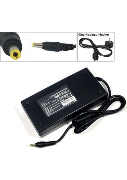 Monster Abra A7 V6.1.3 Uyumlu Notebook Adaptörü, Şarj Aleti Cihazı 120W