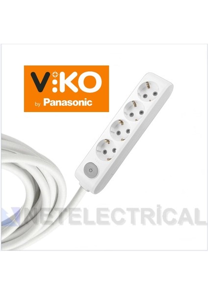 Multi-Let | Dörtlü 22 Metre Anahtarlı Topraklı Yan Fişli Çocuk Korumalı Grup Priz - 4'lü, 22 M, 3x1.5 Ttr (Tam Bakır) Kablolu fiyatları