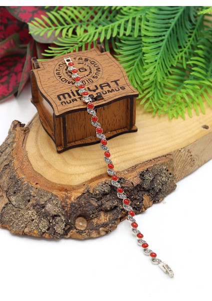 Akik Taşlı Sarmal Model Markazit Kadın Gümüş Bileklik 201024429 fiyatları