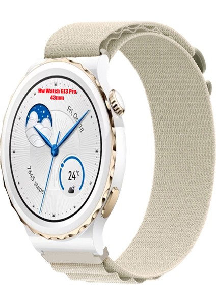 huawei Watch Gt3 Pro 43MM ile Uyumlu Kordon Alpine Loop Döngü Spor Kayış