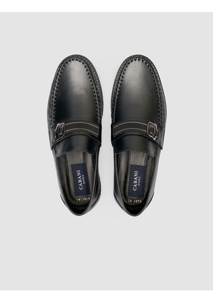 %100 Hakiki Deri Siyah Erkek Loafer fırsatları