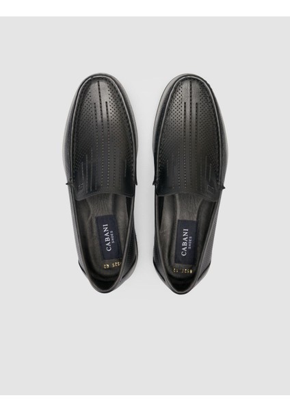 %100 Hakiki Deri Siyah Erkek Loafer fırsatları