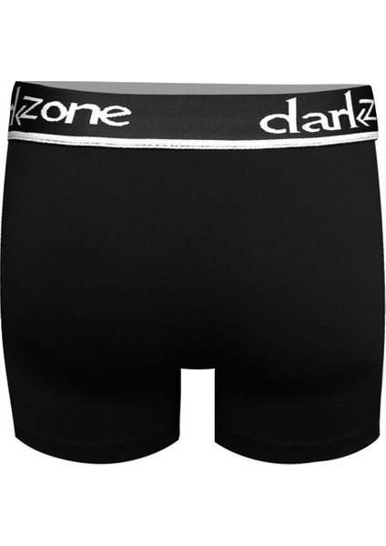 Erkek Siyah Likralı Klasik Boxer
