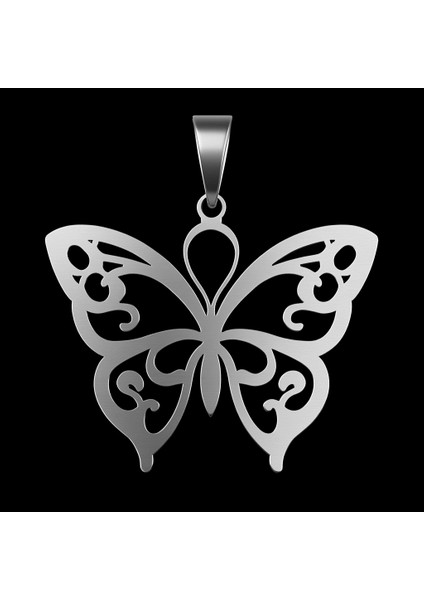 925 Ayar gümüş kolye kelebek SM6809